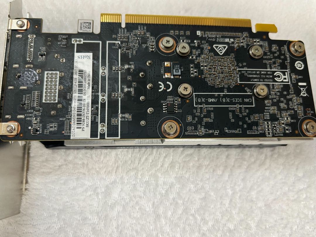 グラフィックボード・グラボ・ビデオカード ZOTAC GAMING GeForce GTX 1650 LP 4GB