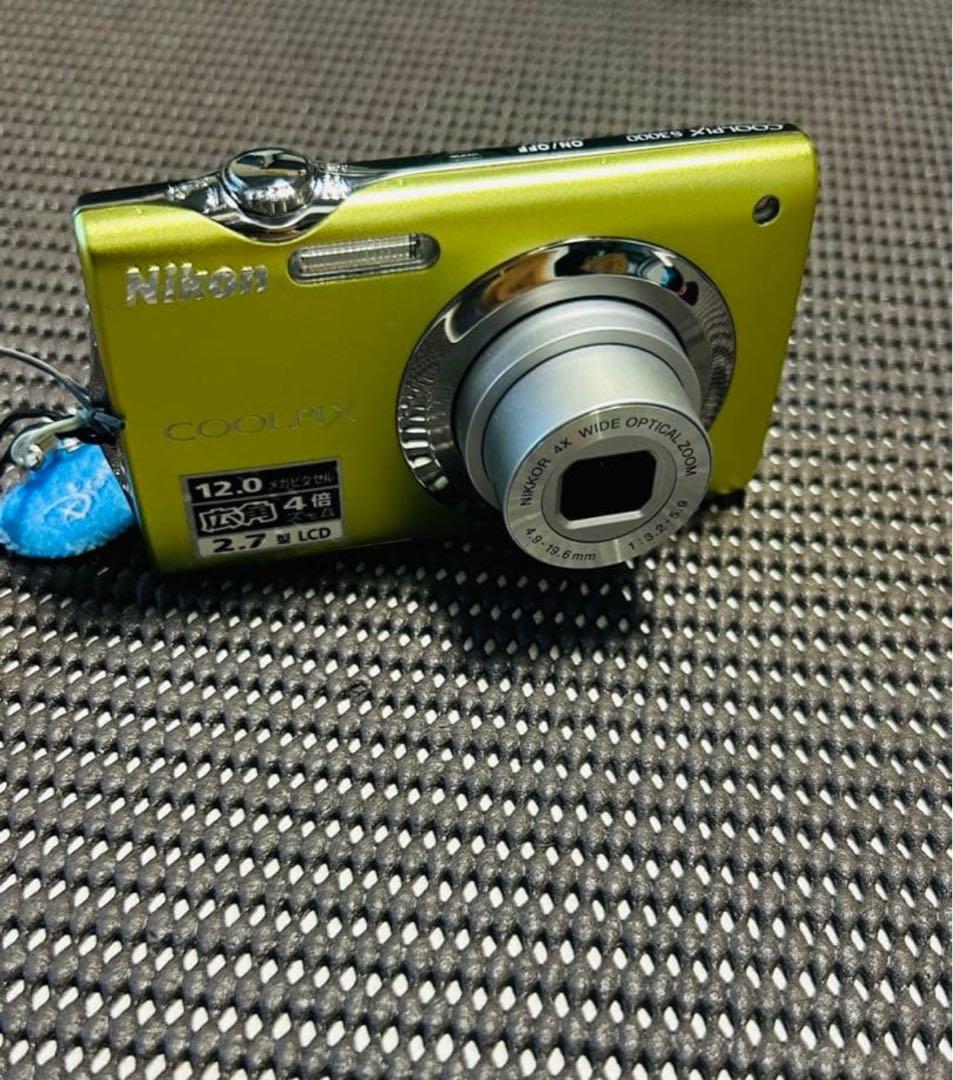Nikon COOLPIX S3000 12.0メガピクセル グリーン 問題なし