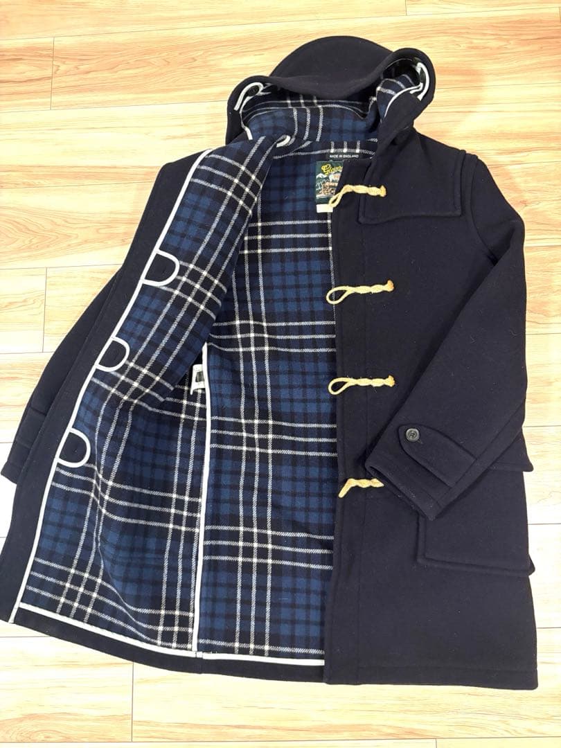 ファクトタム別注　グローバーオール ダッフルコート ネイビー イングランド製