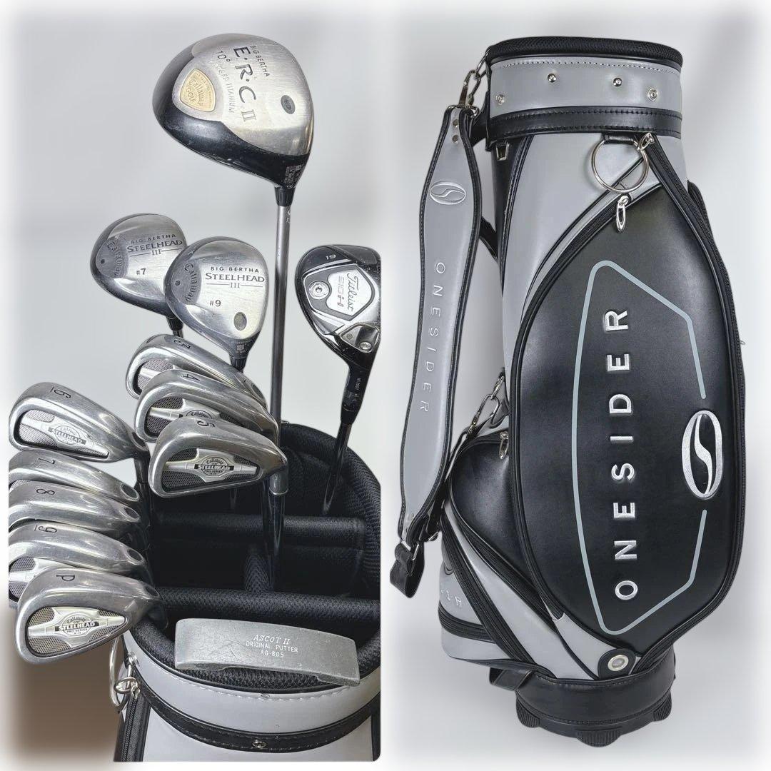 【激安‼️】男性右利き ゴルフクラブセット キャディバッグ付き キャロウェイ