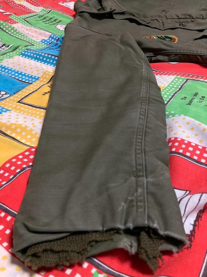 Masashius navy A-2 デッキジャケット コンマージッパー