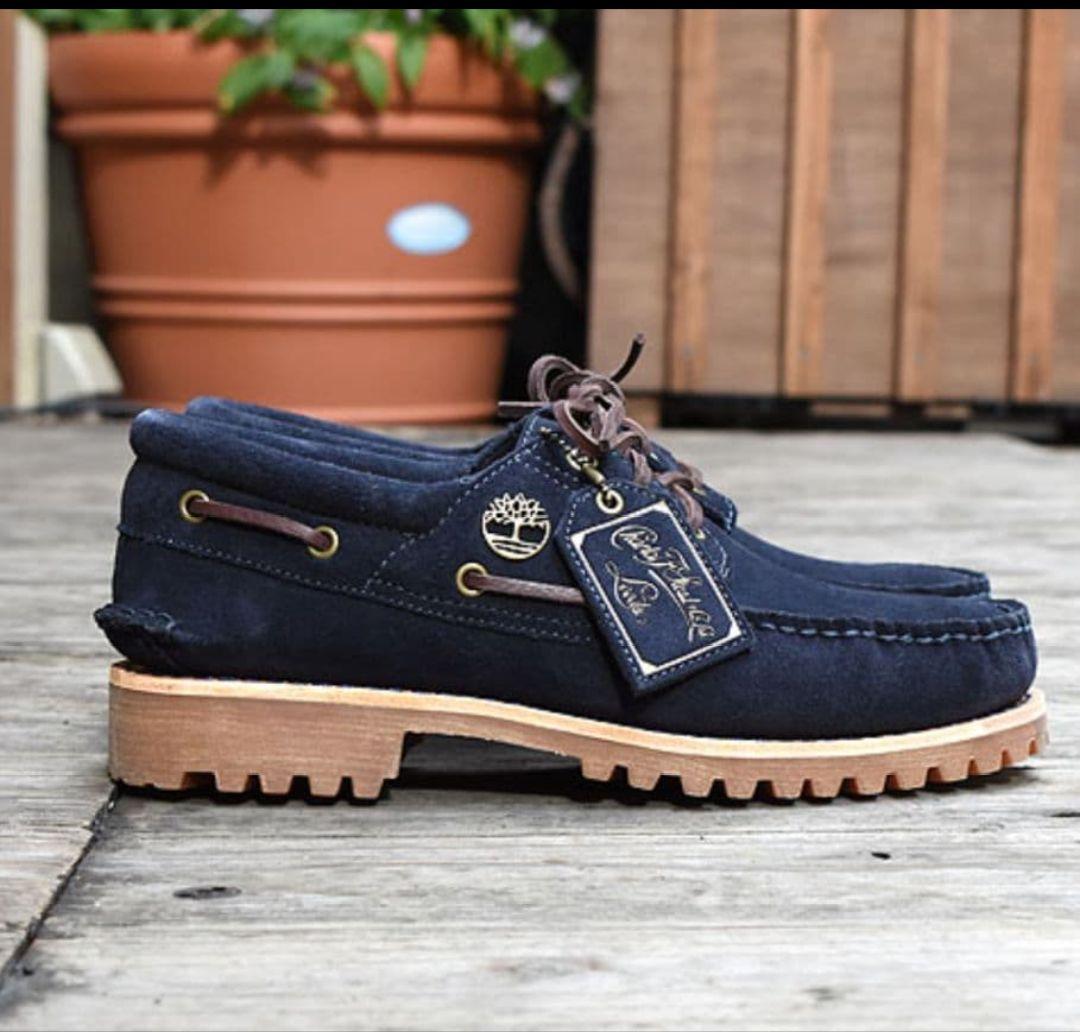 【ケア済】Timberland 3eye クラシック スウェード ダークブルー