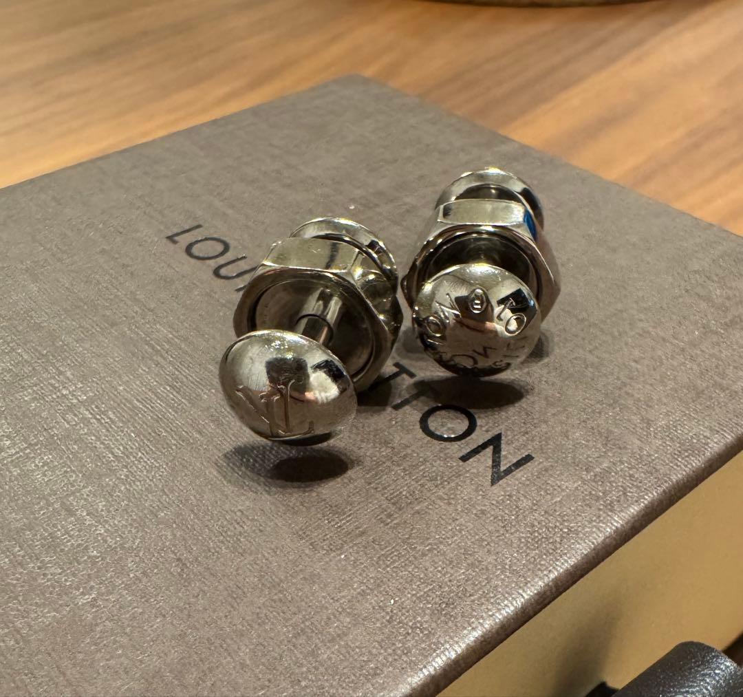【美品】LOUIS VUITTON カフリンクス シルバー