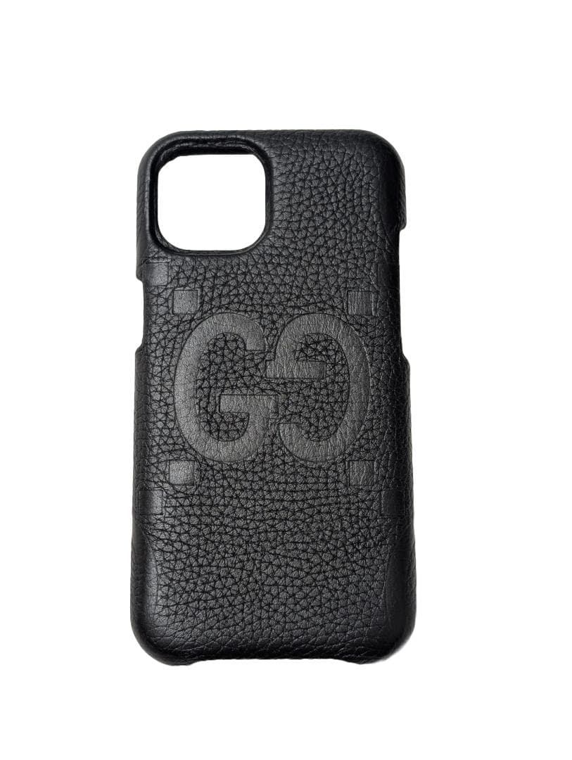 新品　GUCCI　iPhone15ケース　スマホケース　GGロゴ　ブラック