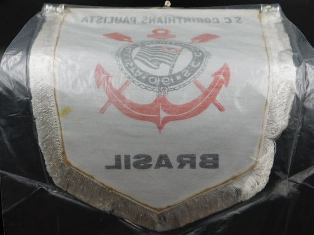 クラブ支給品　親善試合ペナント交換用公式コリンチャンスフラッグ ＆ 選手間交換用