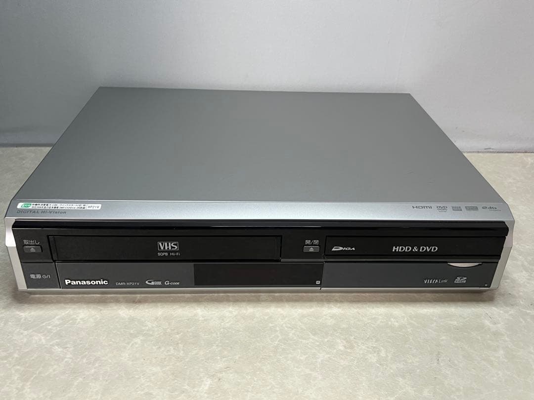 動作品 Panasonic VHS一体型DVDレコーダー DMR-XP21V