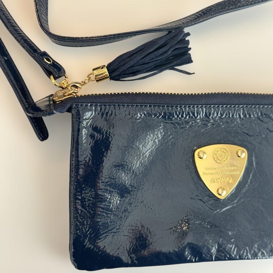 ATAO アタオ　ブーブー　 お財布ポシェット　エナメル