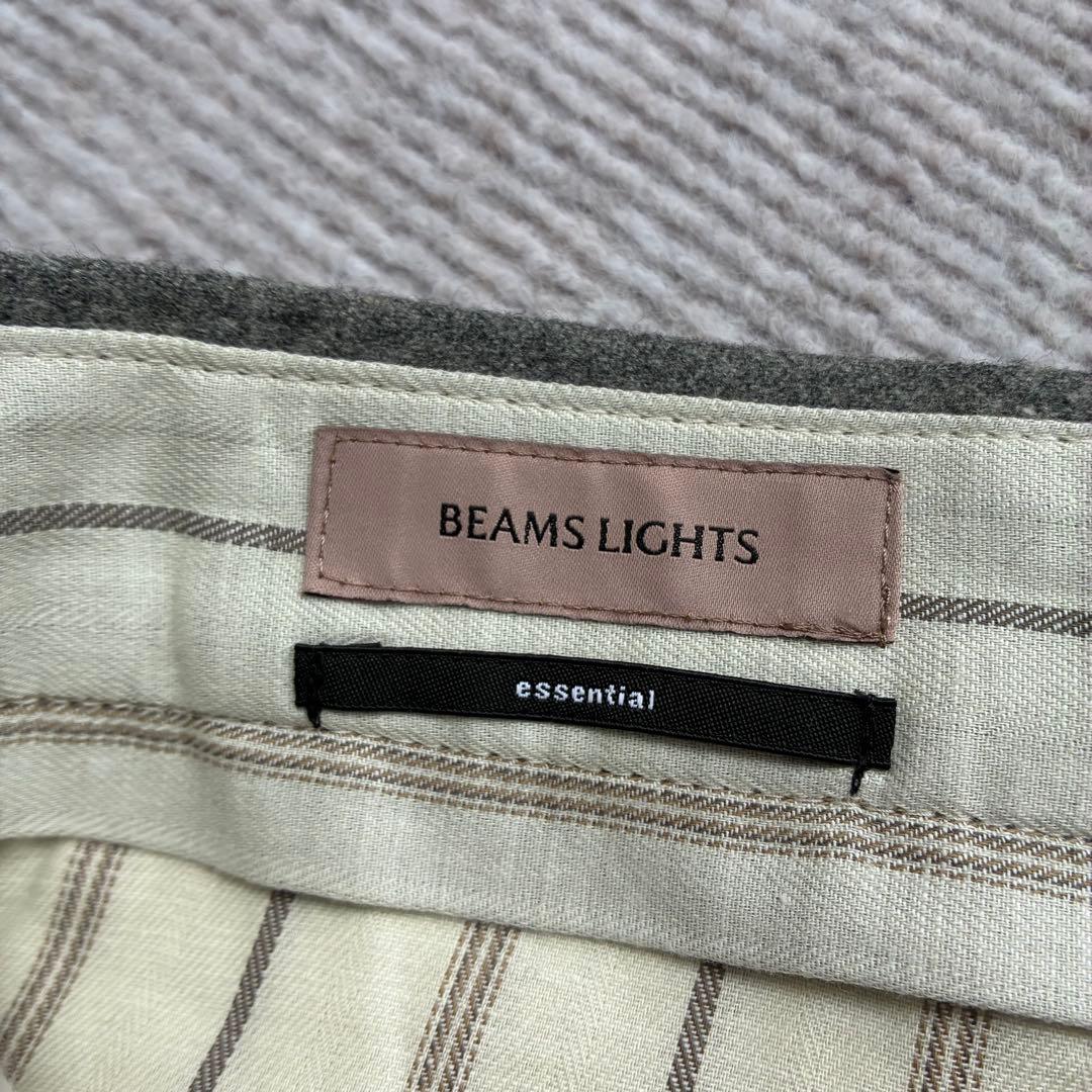 ★定価2.5万円ビームススーパー120sウールフランネルインプリーツワイドパンツ