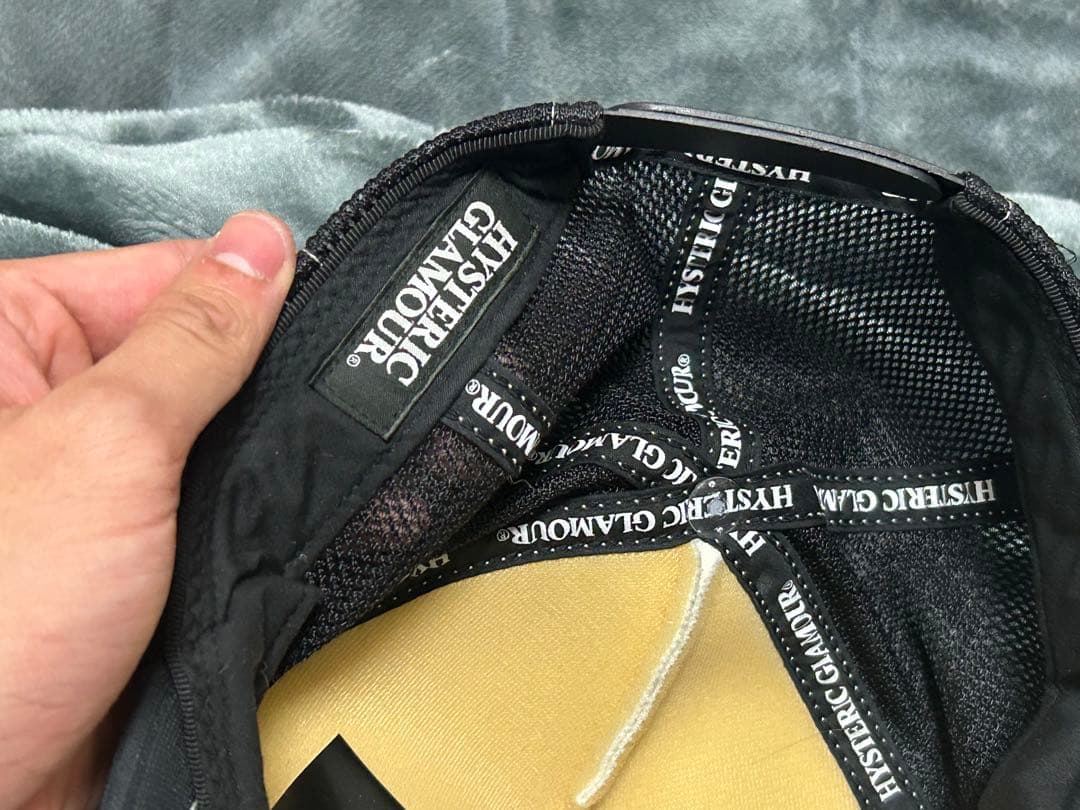 ヒステリックグラマーキャップ ホワイト/ブラック