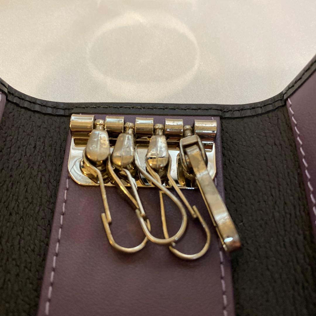 ETTINGER LONDON エッティンガー　ブラックレザーキーケース