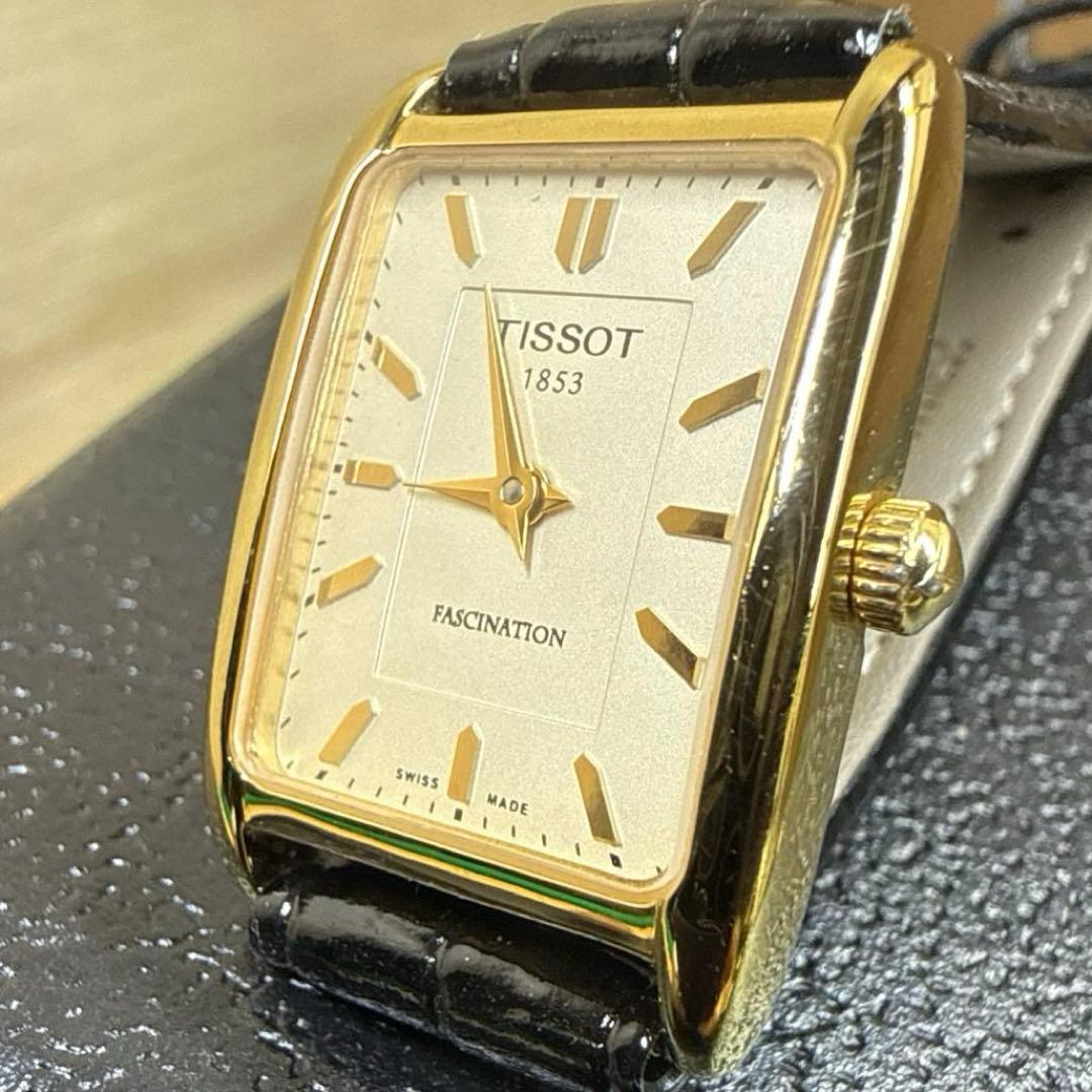 腕時計 TISSOT ティソ FASCINATION T815 スクエア 2針