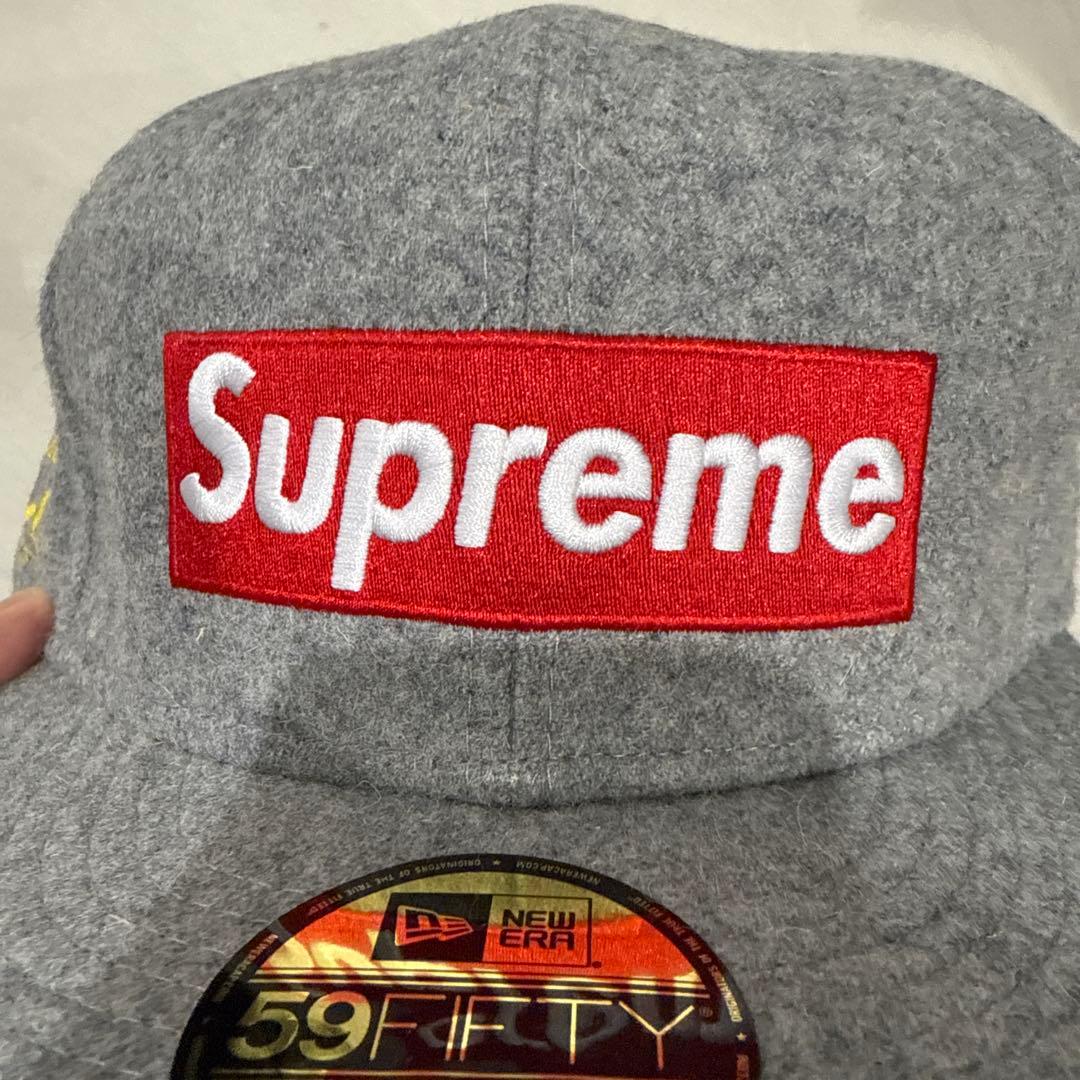 Supreme 59FIFTY グレーキャップ 7 1/8