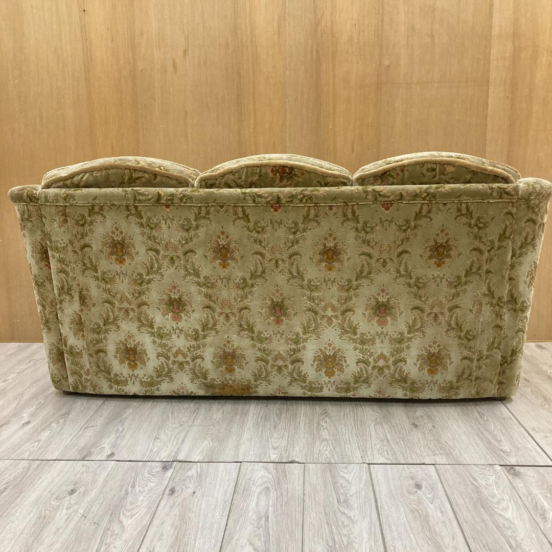 【オールドカリモク】金華山　３人掛けソファ　トリプルソファ　ヴィンテージ