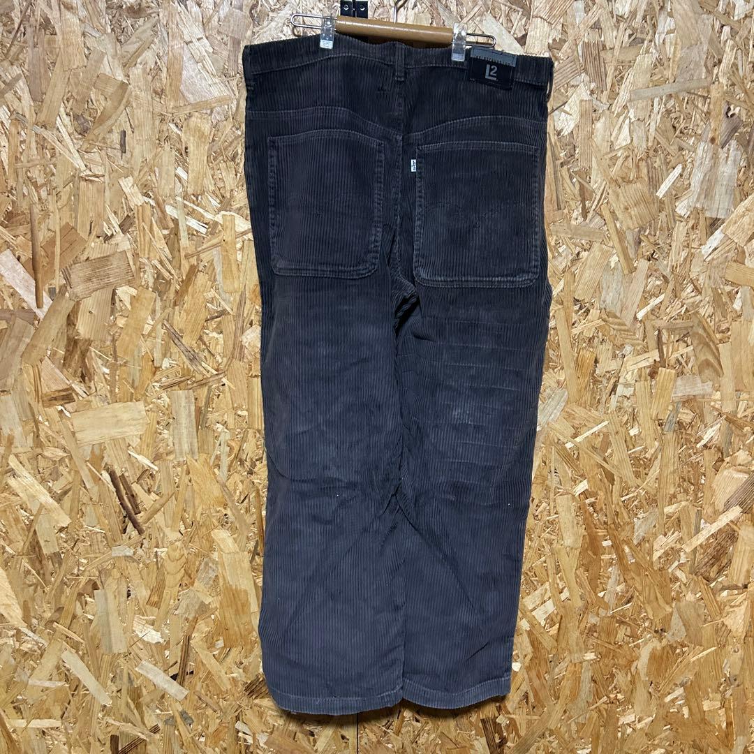 levi's silver tab コーデュロイ W36 グレー 太畝 バギー