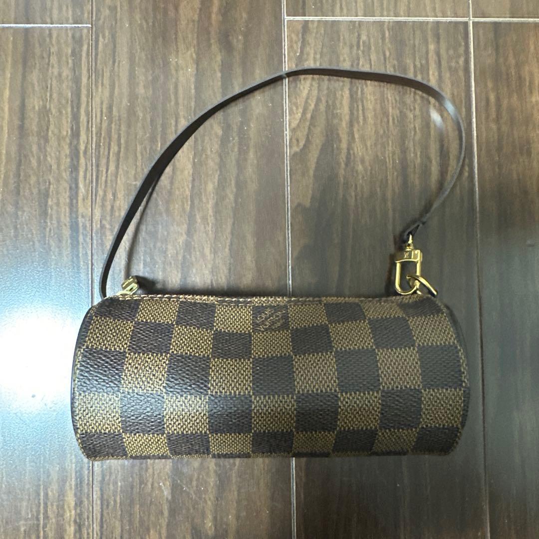 【美品】ルイヴィトン パピヨン30 ダミエ ポーチ付き