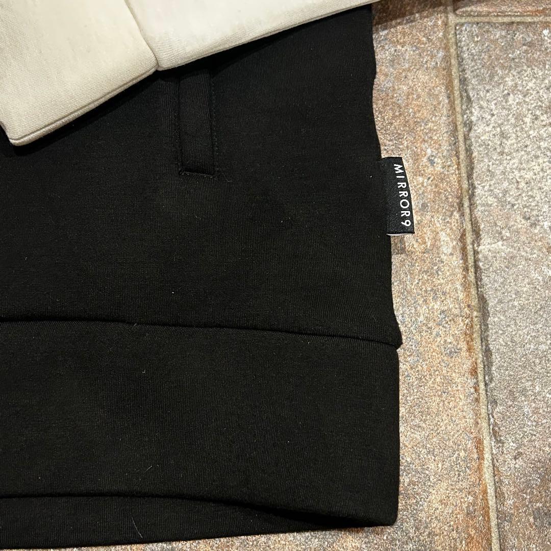 MIRROR9 セットアップ　ジャケット　スカート 星　ブラック　ホワイト