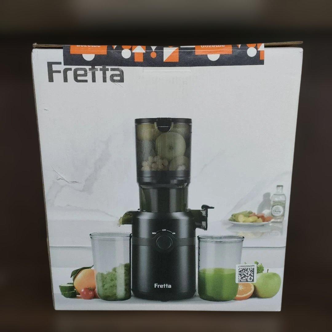 新品 Fretta スロージューサー 10.8cm広口 1L大容量 ホワイト