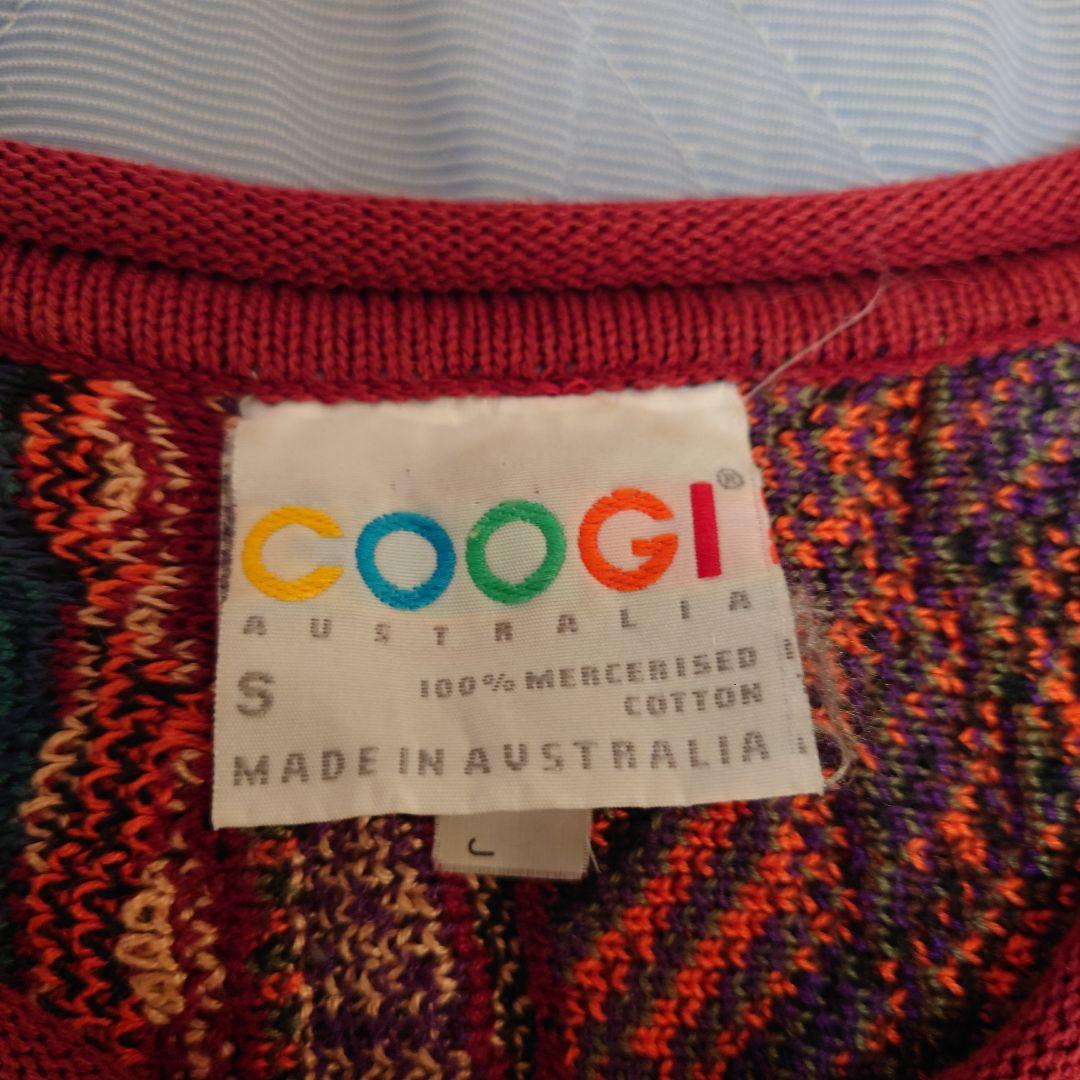 希少 レア coogi クージー 3D knit コットン オーストラリア製