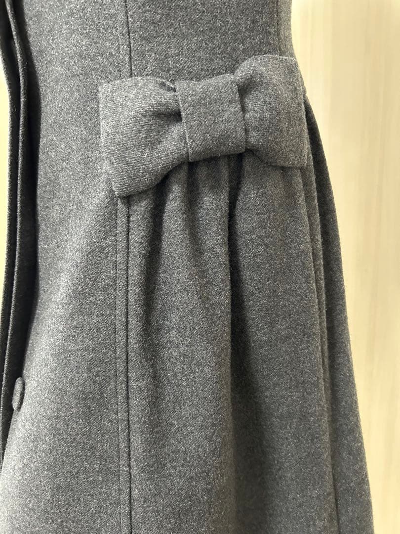 M'sグレイシー　リボン♡ウールコート 40 美品