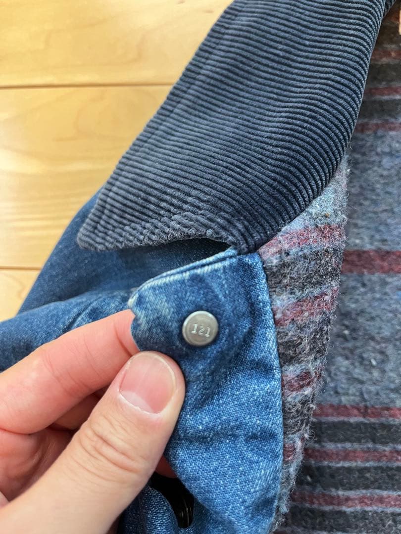 70s 80s カバーオール コーデュロイ襟付き ワークジャケット usa製