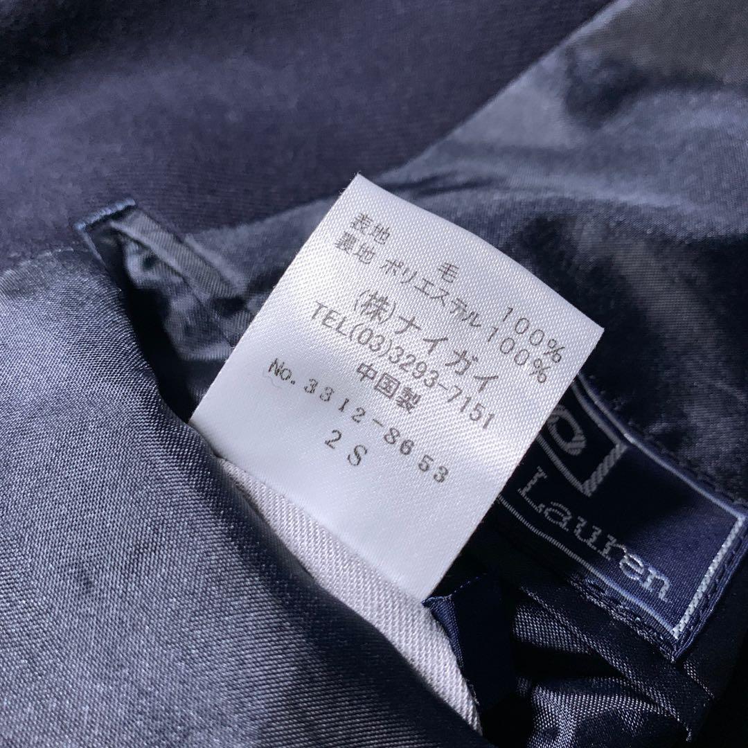 美品 ポロラルフローレン 紺ブレ シングル ブレザー 金ボタン 160