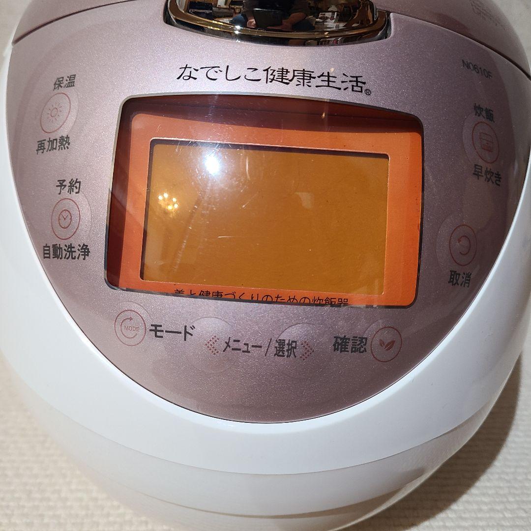 なでしこ健康生活　CRP-NO610F　炊飯器　６合炊き　高圧力ヒーター式加熱