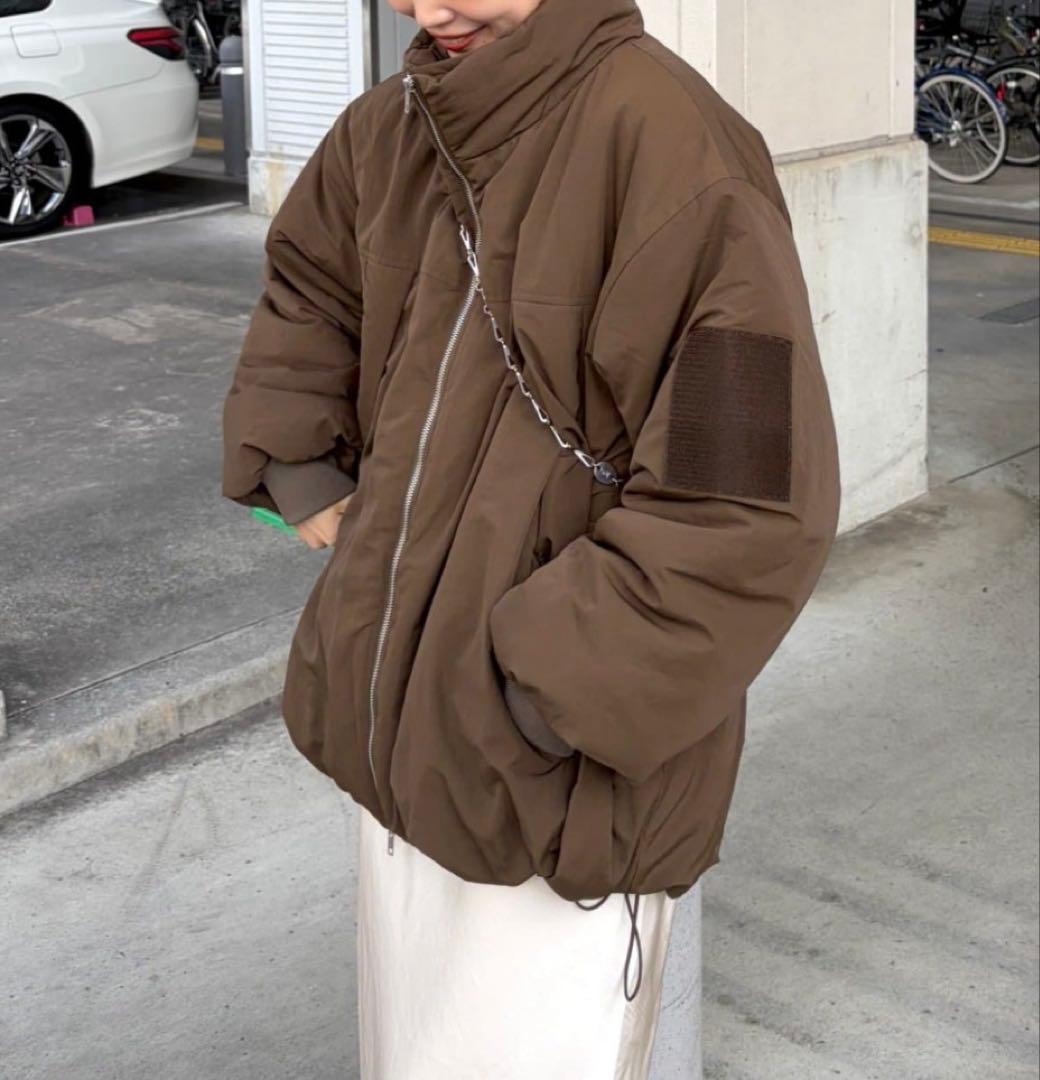 美品＊チャオパニックティピー PON企画中綿スタンドカラージャケット ブラウン＊