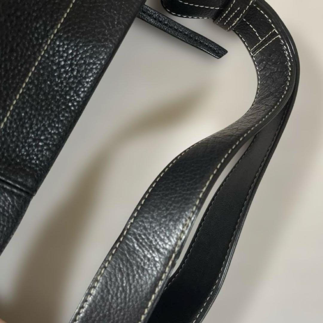 【coach】ショルダーバック　肩がけバック レザーバック　wayバック　黒