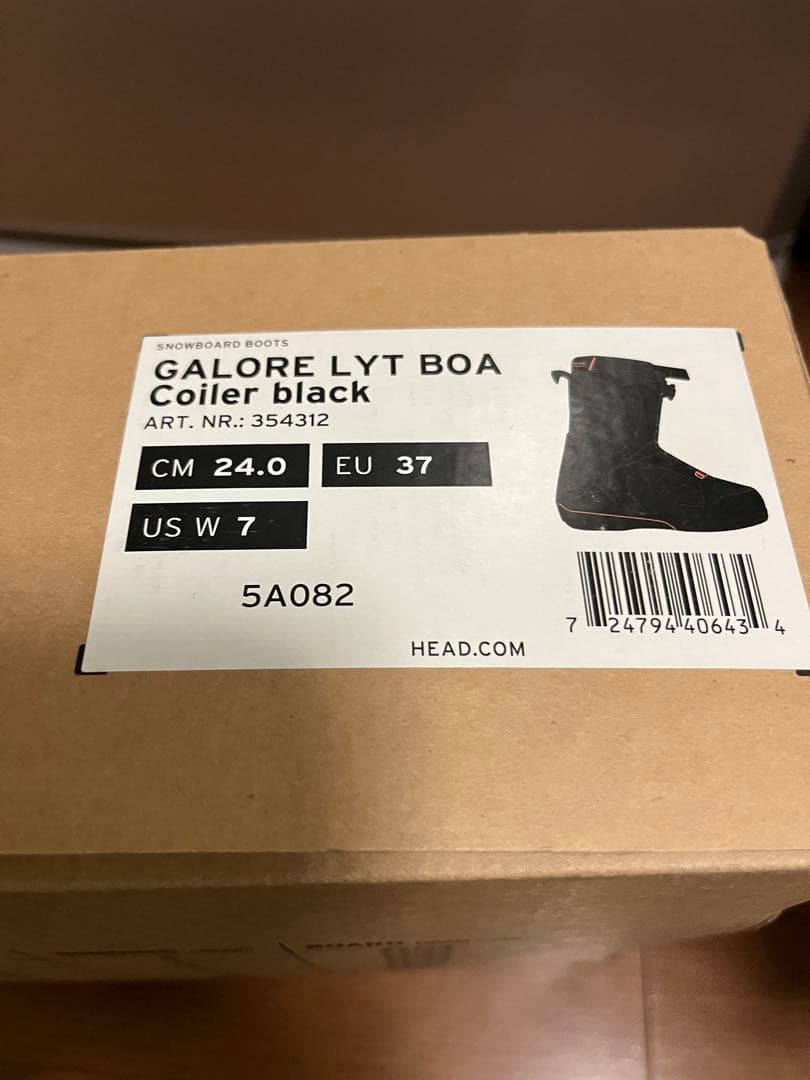 HEAD GALORE LYT BOA コイラー ブラック 24.0