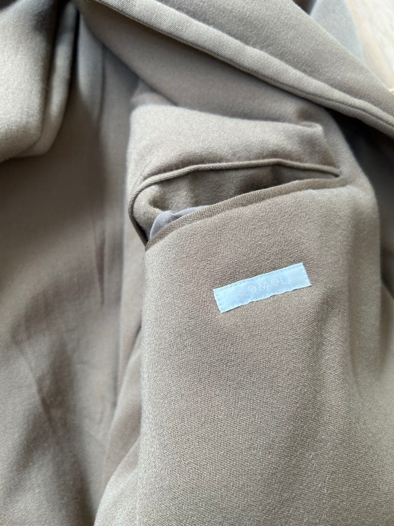 美品　17aw COMOLI ウール中綿ダッフルコート　キャメル　サイズ3