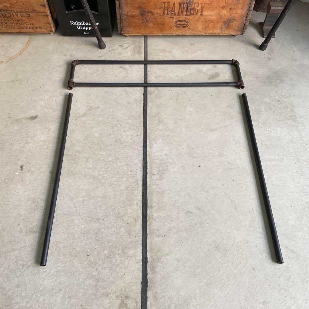 インダストリアル 鉄製 アイアン 配管パイプ ハンガーラック 無骨 シャビー