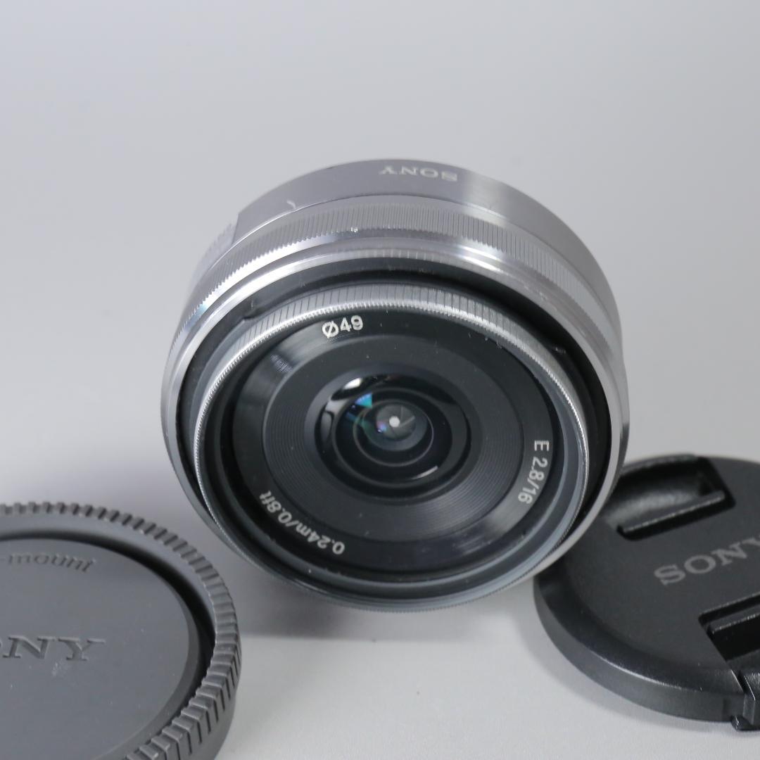 ☆動作確認済☆SONY 16mm F2.8 単焦点　パンケーキ　レンズ #259
