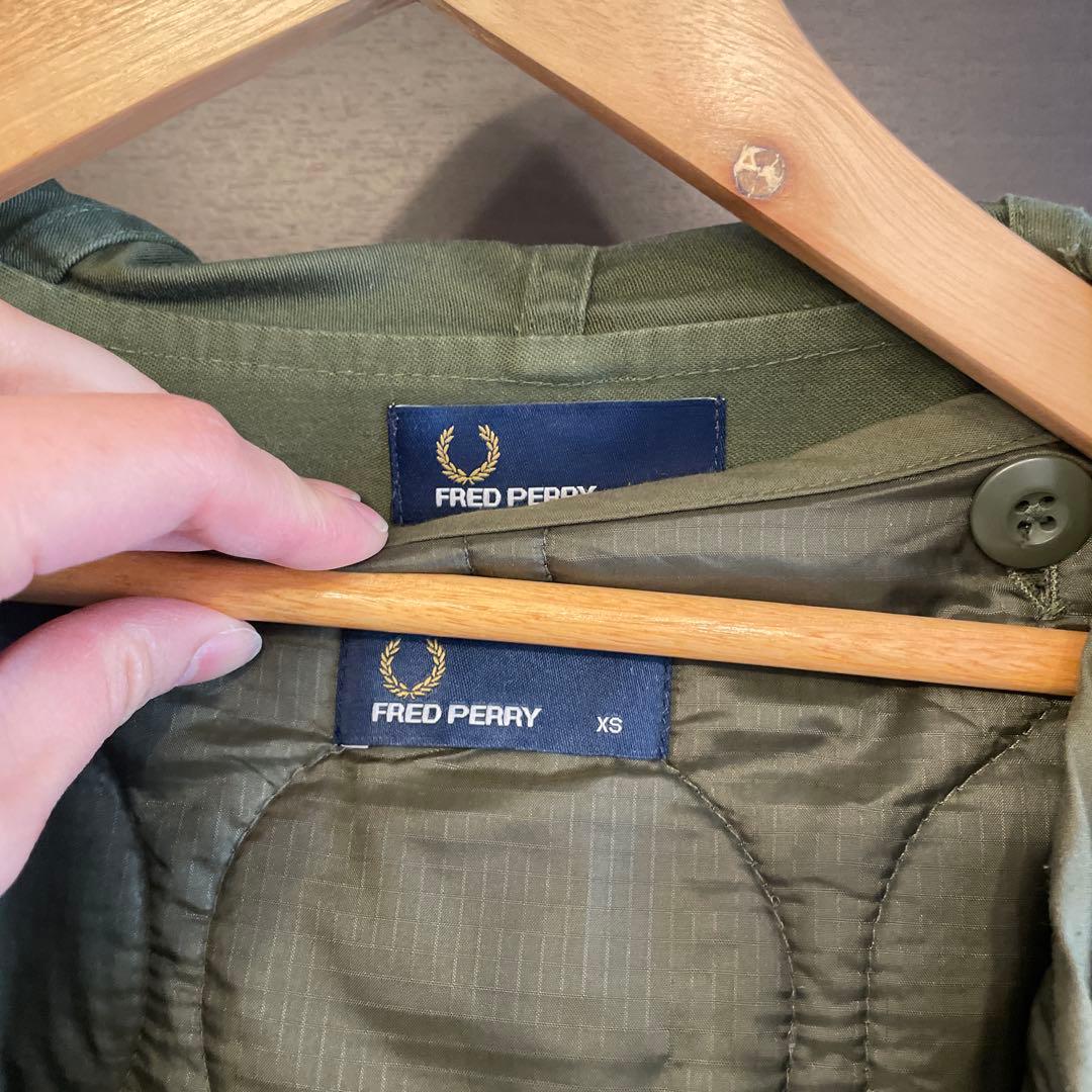 【FRED PERRY】美品モッズコート メンズXS オリーブ