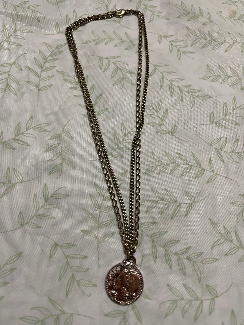 シャネル ネックレス 2連チェーン ココマーク  マドモアゼル