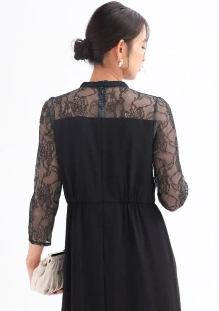 パンツレイヤードスリットドレス（Rire Fete）