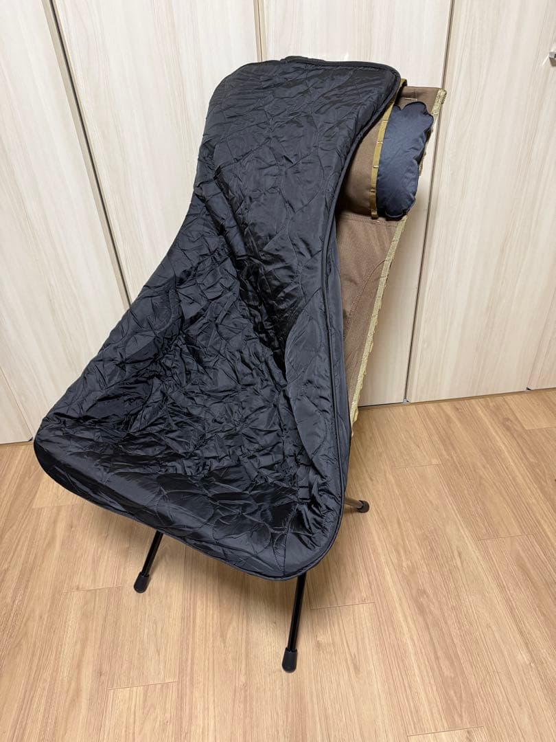 ヘリノックス サンセットチェア ブラック&替えシートコヨーテ　2脚セット