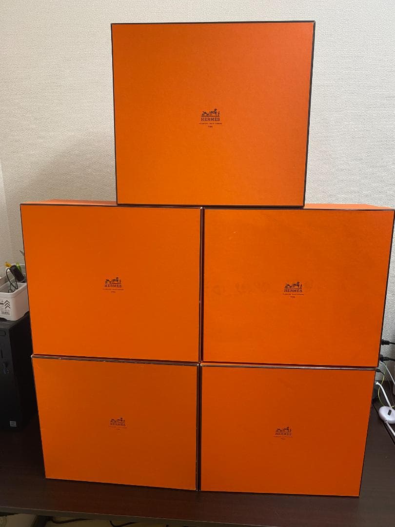エルメス Hermes 5個 空箱 34x38x15