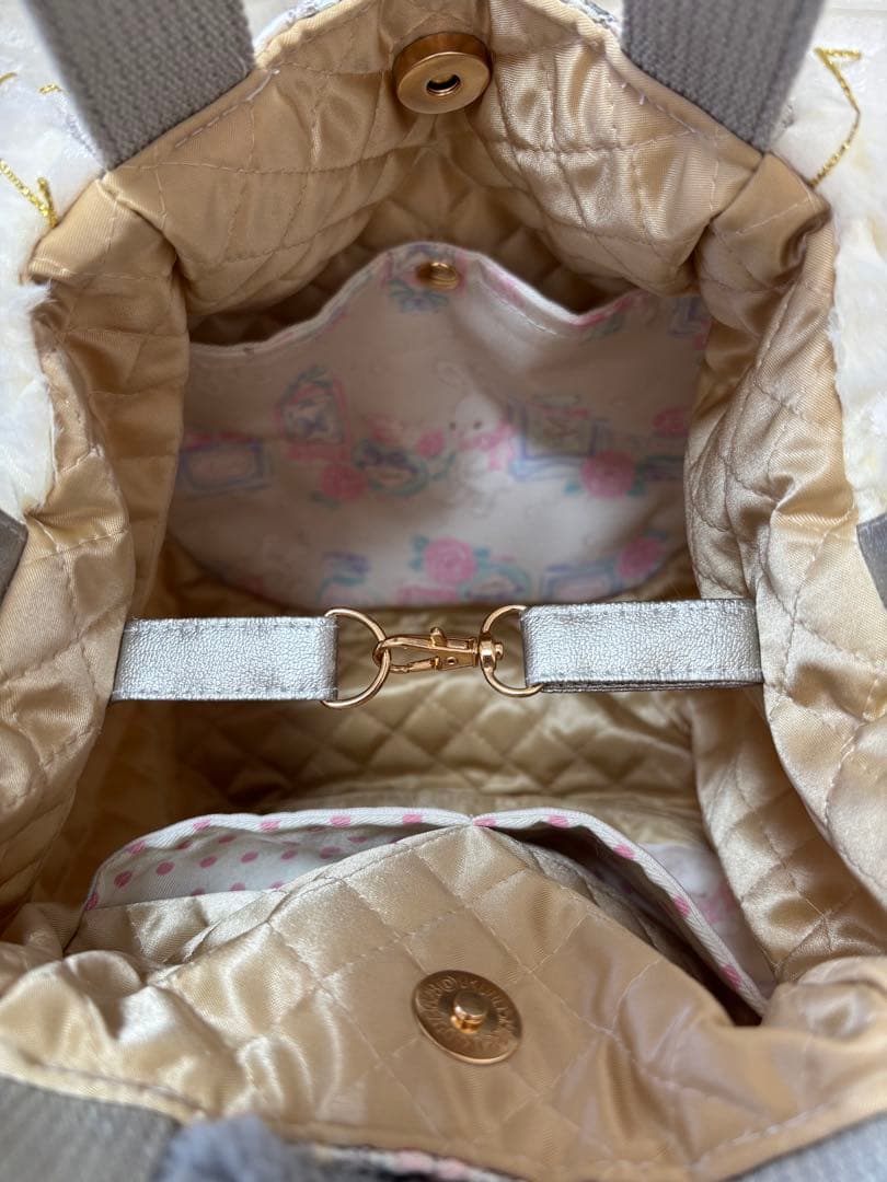 ね*】様 コヤンイサムチョン　ハンドメイド　ファーバッグ　ルミちゃん　グレーうさ