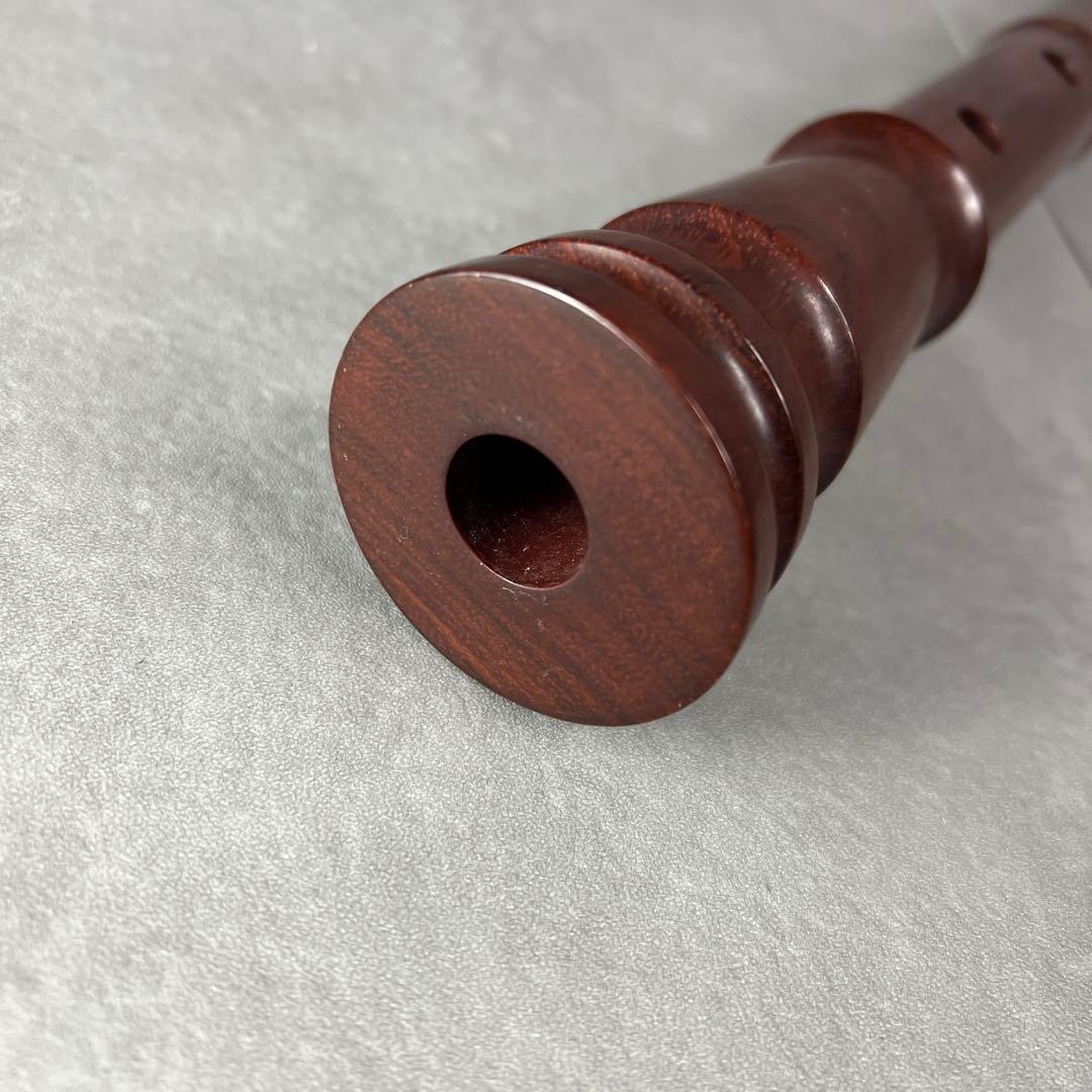 蝴蝶宝　尺八　琴古流　唄口バチ型　2尺 木製　直管　節あり　印あり　金色三線