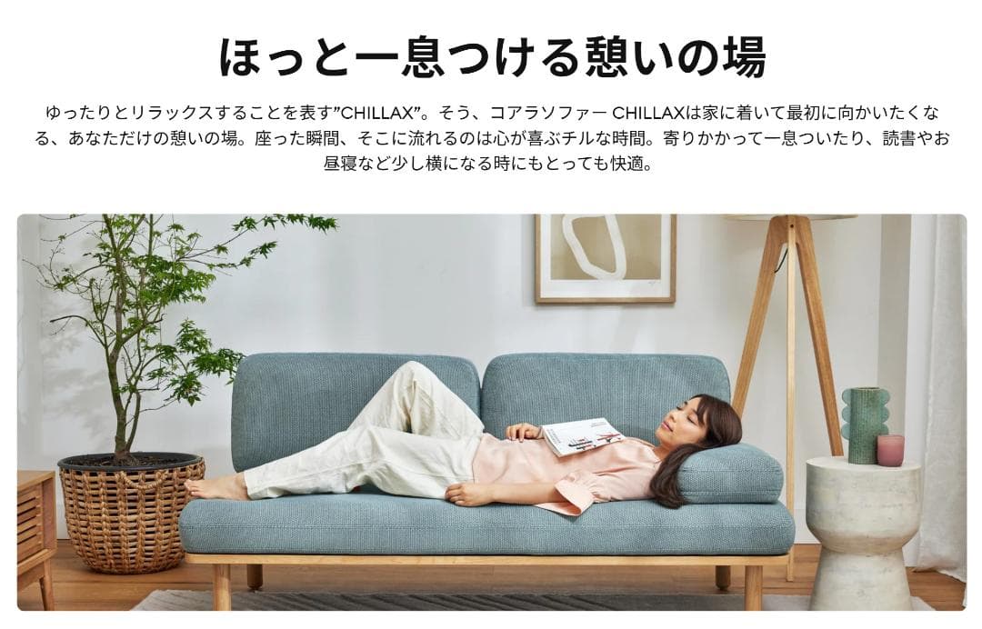 ⭕️コアラソファーCHILLAX✅美品✅ 地域限定★無料配送 & 組立設置★