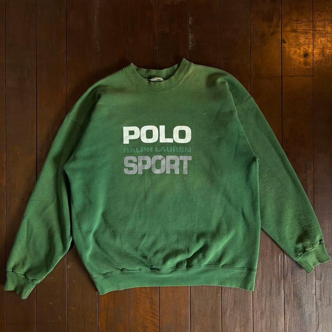 【POLO SPORT ポロスポーツラルフローレン】 スウェットシャツ L 緑