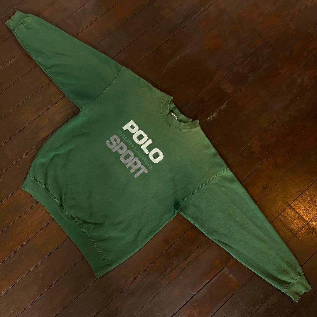 【POLO SPORT ポロスポーツラルフローレン】 スウェットシャツ L 緑