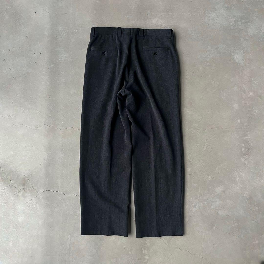 パンツ armani archive wool grey trousers
