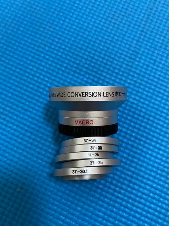 ワイド　マクロレンズとアタッチメントスペーサー　取付φ37