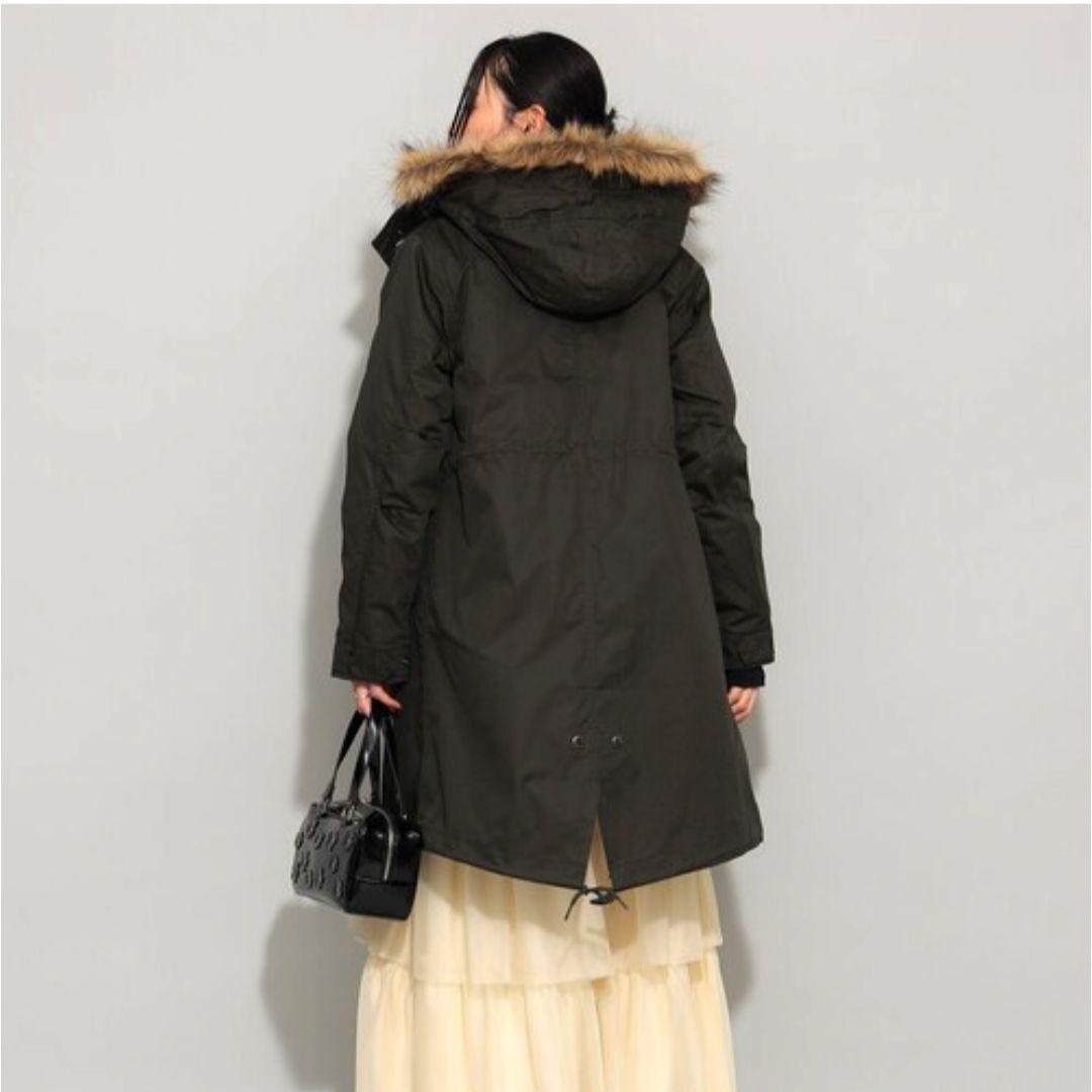 【美品】フレッドペリー モッズコート ライナー ファー付 黒