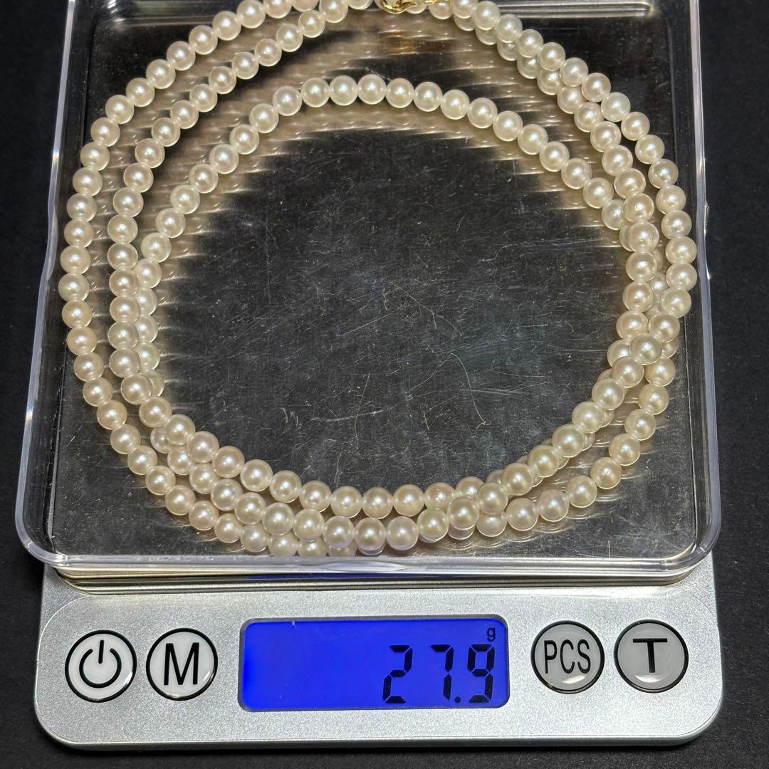 あこや真珠✨K18　ロング　パール 約4.5-5.0mm ゴールド　冠婚葬祭