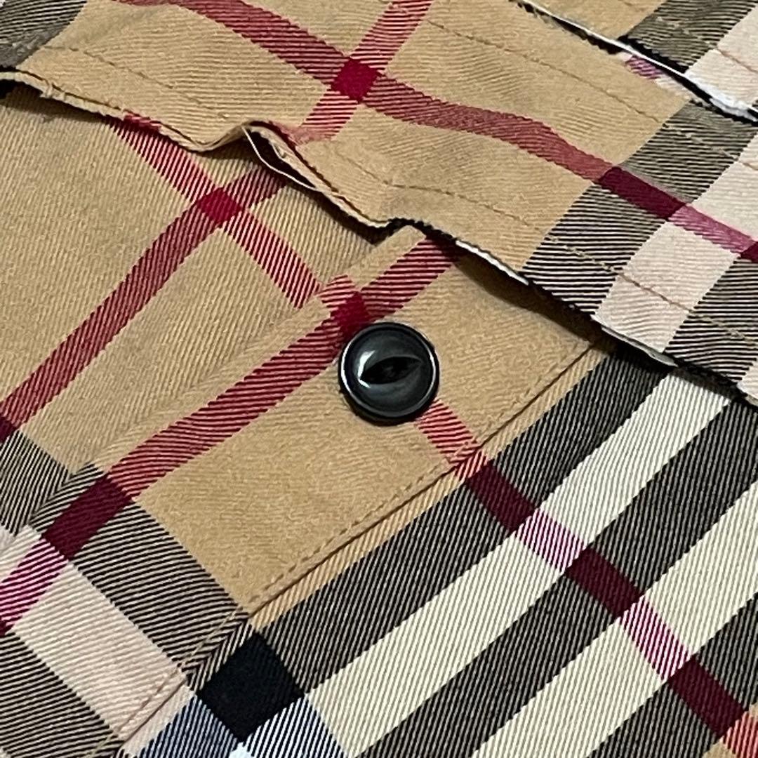 2回着極美品 Bagarch ノバチェック フード着脱可 シャツワンピース 加工