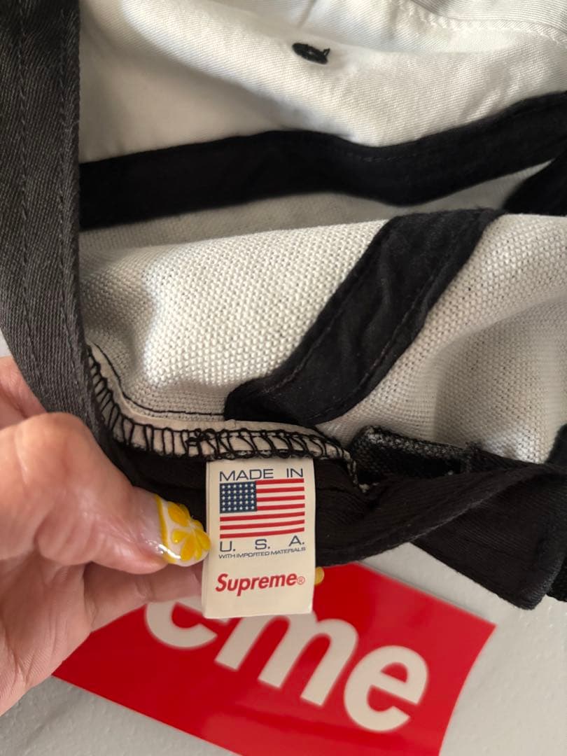 帽子 24 supreme Pigment Coated S Logo 6-Panel