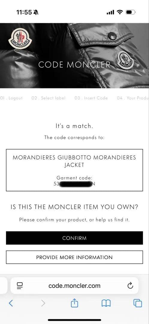 [美品]モンクレール　モランデレス　ネイビー　サイズ0