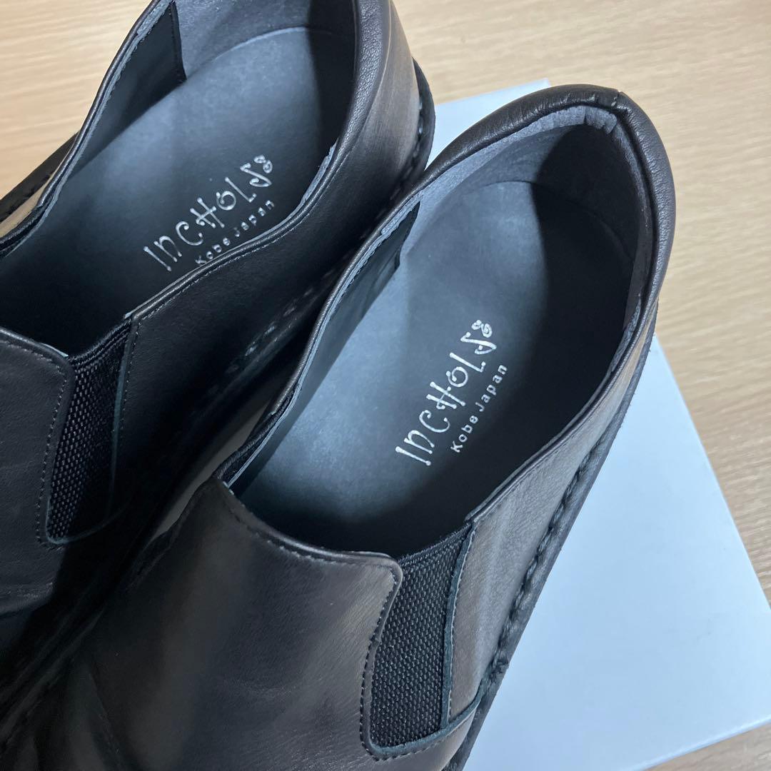 InCHOLJE 本革スリッポンシューズ　黒　24㎝ 新品